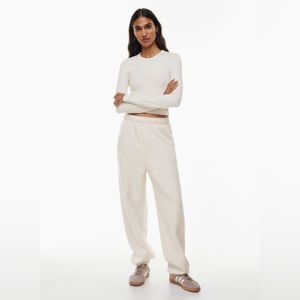 TNA Cozy fleece mega sweatpant (light healthier oatmeal)